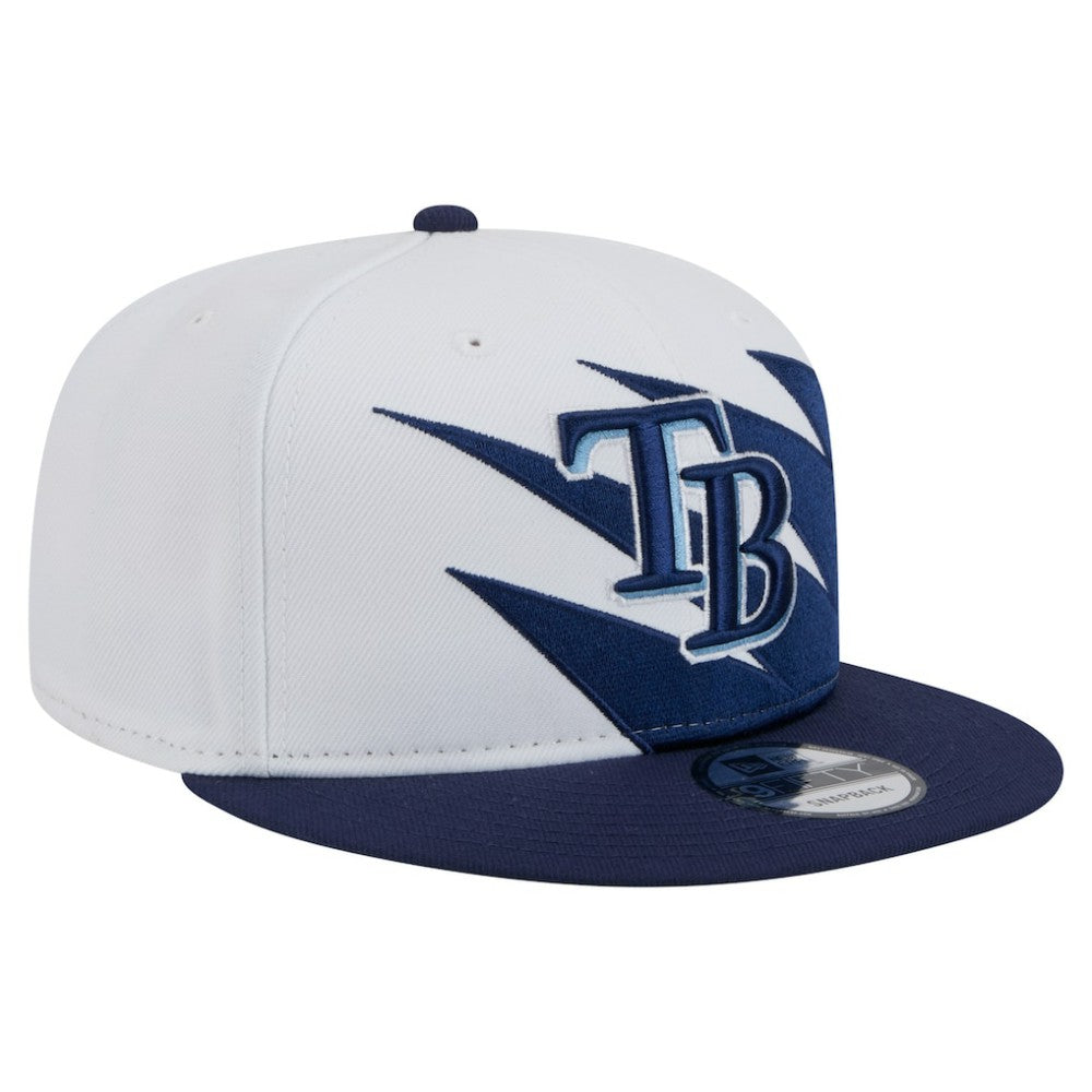 Tampa Bay Rays New Era Jagged 9FIFTY Snapback Hat - Navy/White - New Era Online