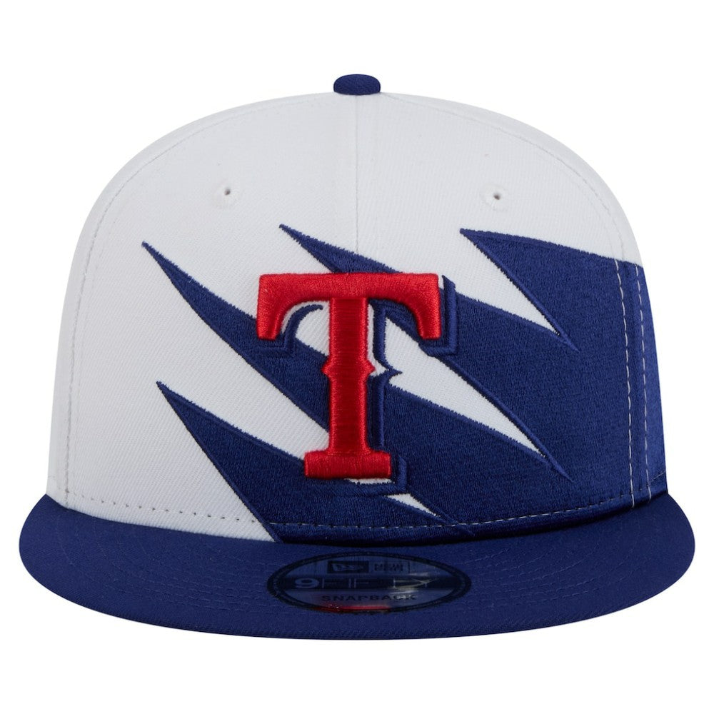 Texas Rangers New Era Jagged 9FIFTY Snapback Hat - Royal/White - New Era Lifestyle