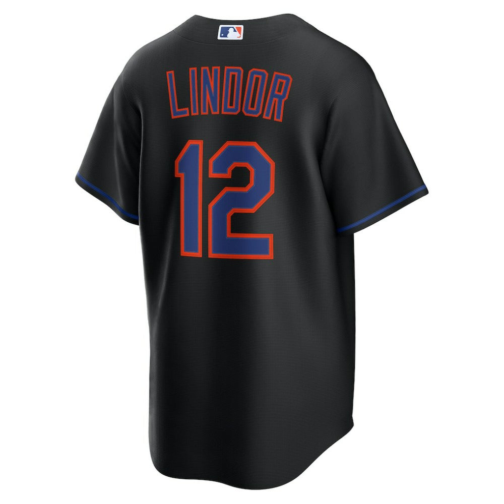 Francisco Lindor New York Mets Nike Alternate Replica Jersey - Black - Nike Online