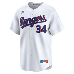 Nolan Ryan Texas Rangers Nike Throwback Cooperstown Collection Limited Jersey - White - Nike Sale