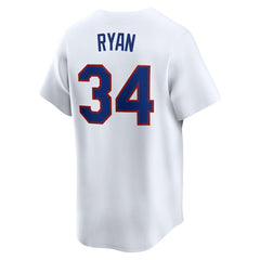 Nolan Ryan Texas Rangers Nike Throwback Cooperstown Collection Limited Jersey - White - Nike Sale