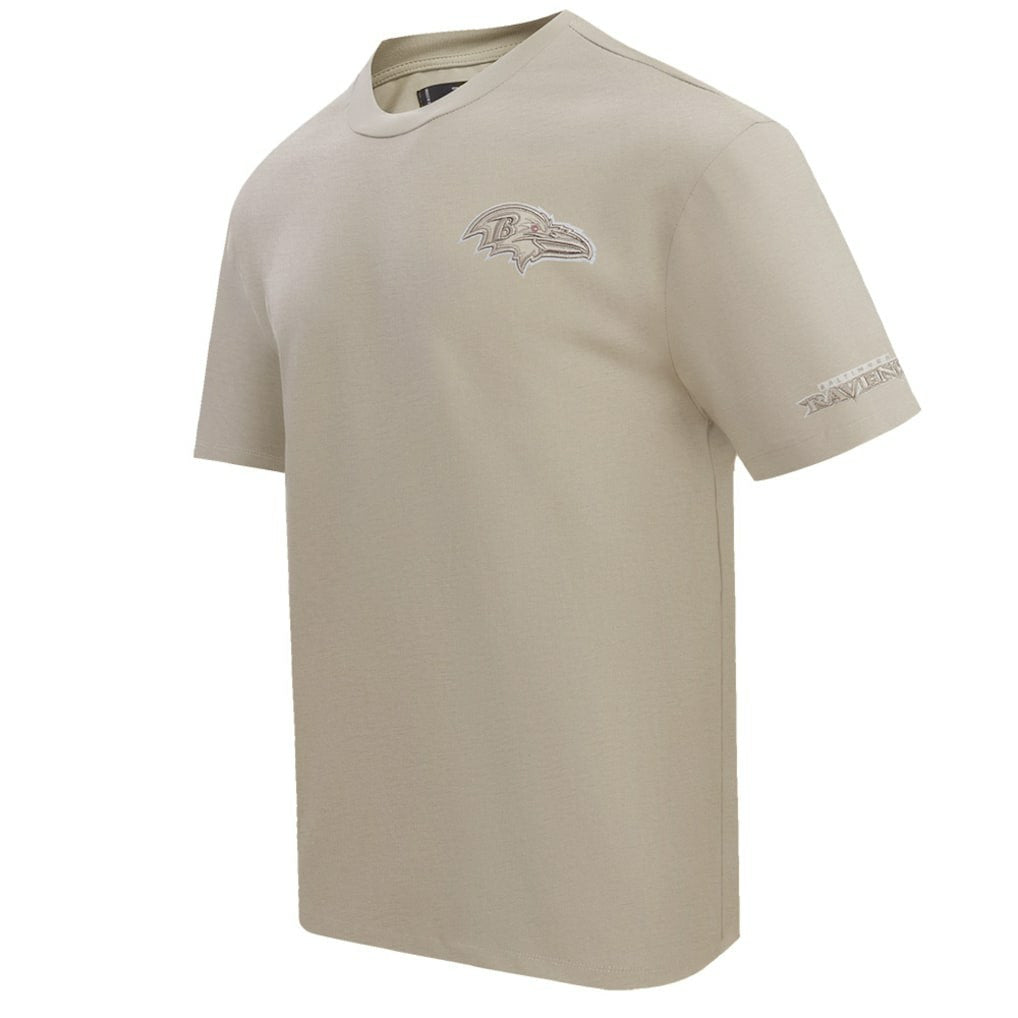 Baltimore Ravens Pro Standard Drop Shoulder T-Shirt Tan