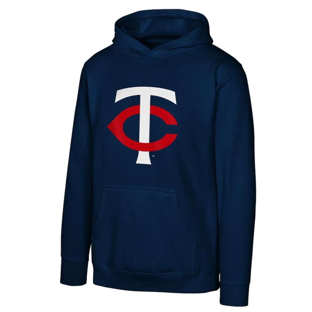 Minnesota Twins Youth Primary Logo Pullover Hoodie - Navy - MLB Online