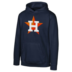 Houston Astros Youth Primary Logo Pullover Hoodie - Navy - MLB Lifestyle
