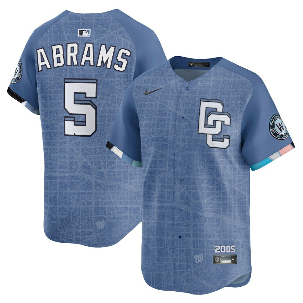 CJ Abrams Washington Nationals Nike 2025 City Connect Limited Jersey - Blue - Nike Discount