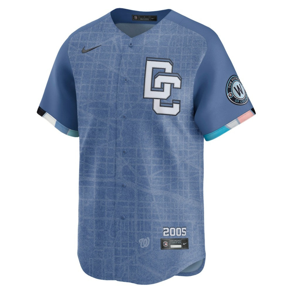 CJ Abrams Washington Nationals Nike 2025 City Connect Limited Jersey - Blue - Nike Discount