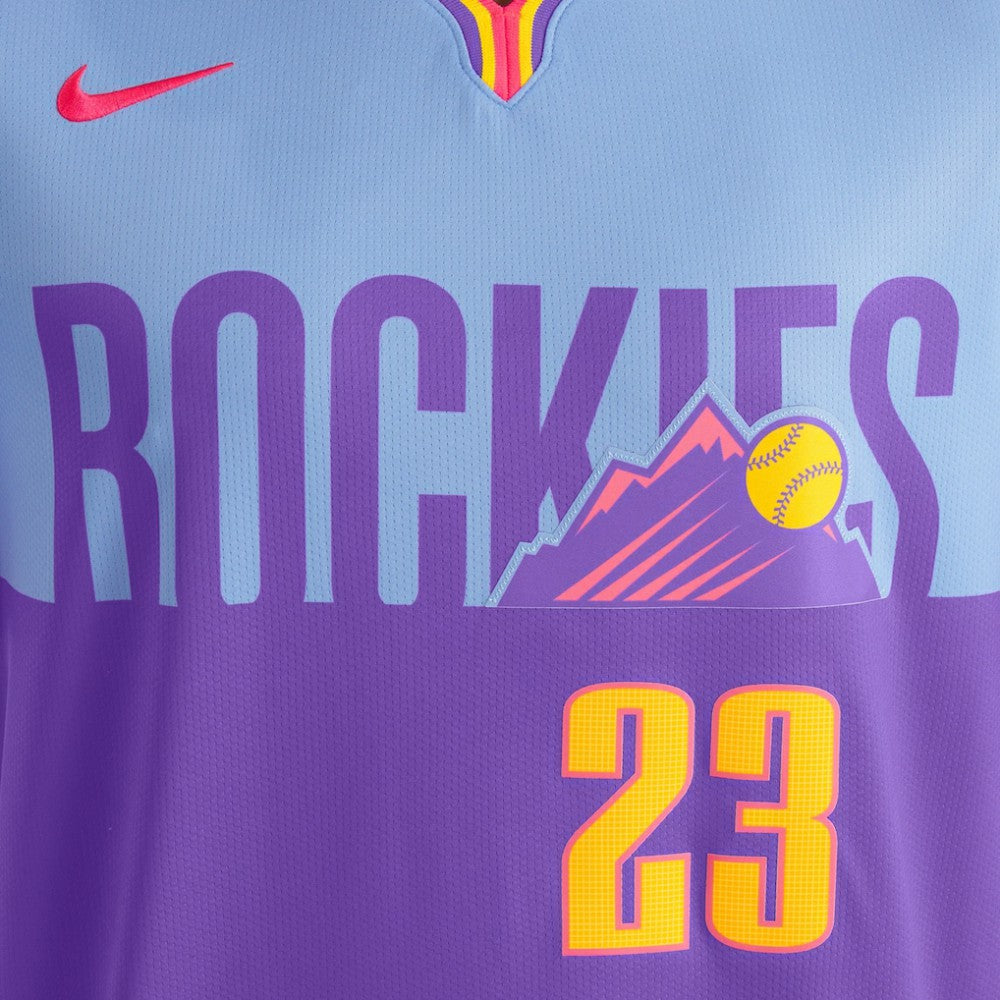 Kris Bryant Colorado Rockies Nike 2025 City Connect Limited Player Jersey - Purple/Light Blue - Nike Online