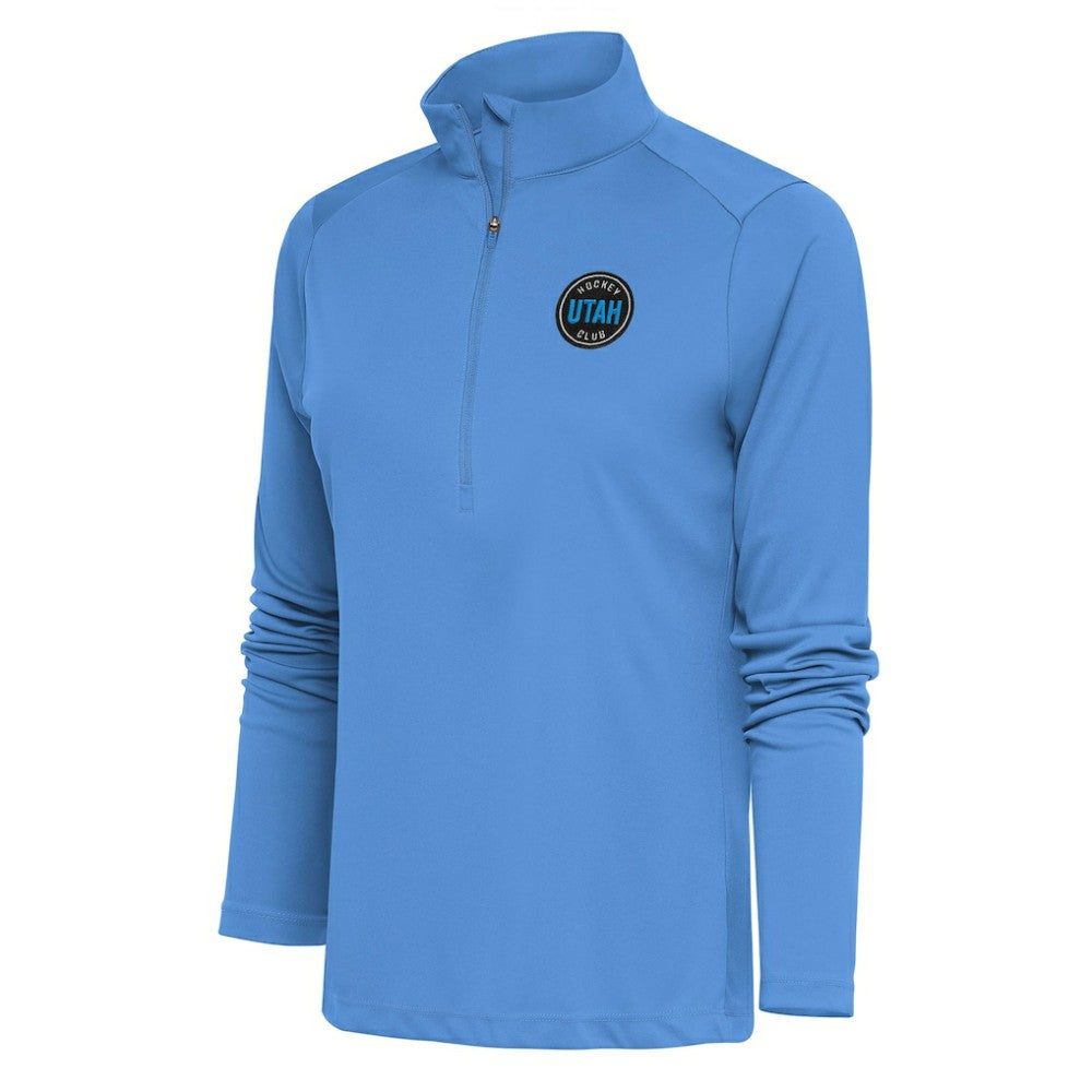 Utah Mammoth Antigua Women's Tribute Half-Zip Pullover Top - Light Blue - NHL 201952894