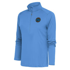 Utah Mammoth Antigua Women's Tribute Half-Zip Pullover Top - Light Blue - NHL 201952894