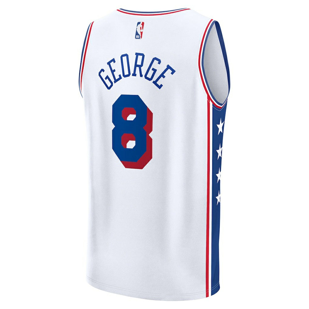 Paul George Philadelphia 76ers Fast Break Replica Player Jersey Association Edition White | Fanatics discount