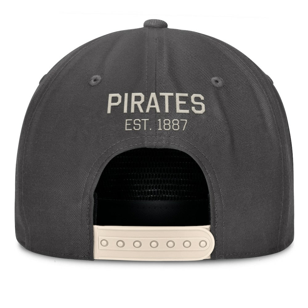 Pittsburgh Pirates Fanatics Closer Adjustable Hat - Charcoal - Fanatics Discount