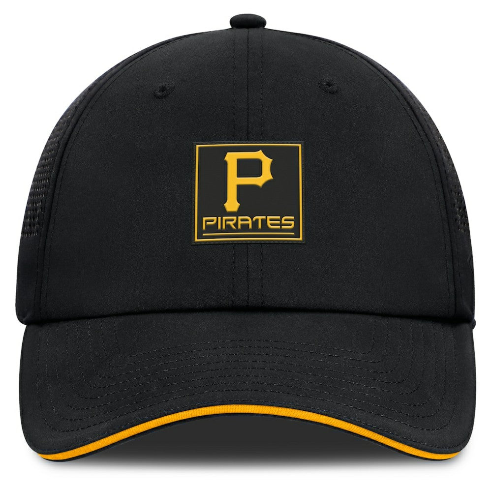 Pittsburgh Pirates Fanatics Level Up Driver Adjustable Hat - Black - Fanatics Discount