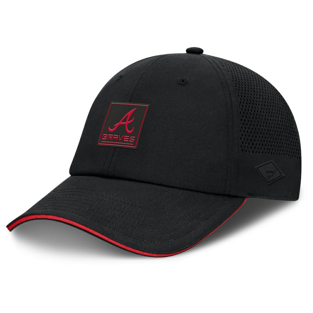 Atlanta Braves Fanatics Level Up Driver Adjustable Hat - Black - Fanatics Lifestyle