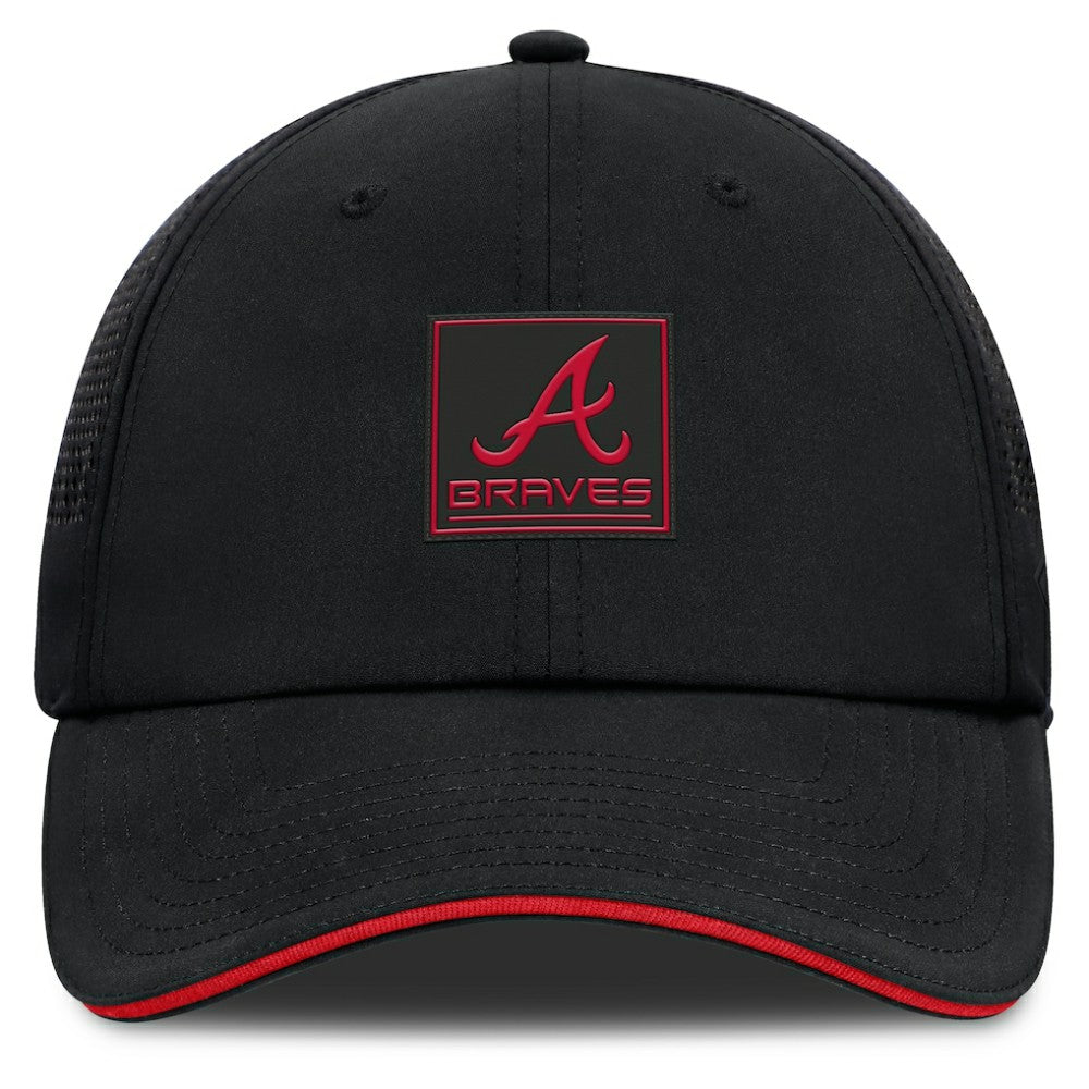 Atlanta Braves Fanatics Level Up Driver Adjustable Hat - Black - Fanatics Lifestyle