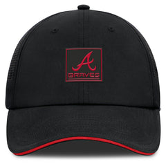 Atlanta Braves Fanatics Level Up Driver Adjustable Hat - Black - Fanatics Lifestyle