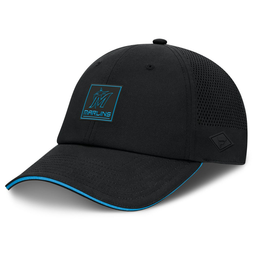 Miami Marlins Fanatics Level Up Driver Adjustable Hat - Black - Fanatics on Sale