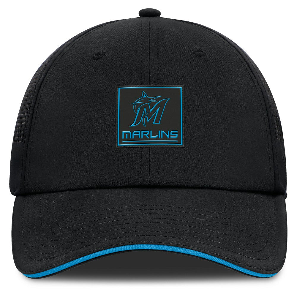 Miami Marlins Fanatics Level Up Driver Adjustable Hat - Black - Fanatics on Sale