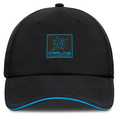 Miami Marlins Fanatics Level Up Driver Adjustable Hat - Black - Fanatics on Sale