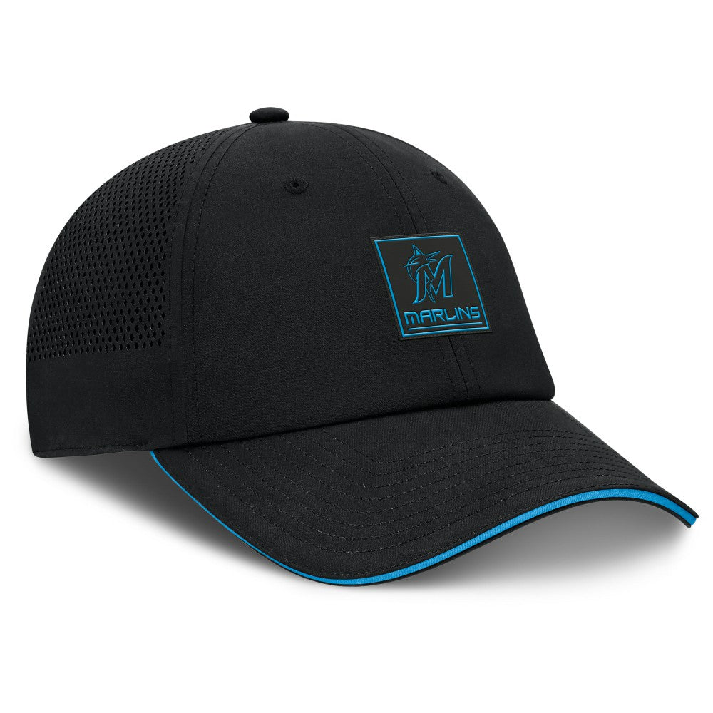 Miami Marlins Fanatics Level Up Driver Adjustable Hat - Black - Fanatics on Sale