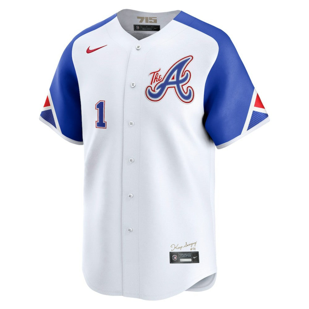 Ozzie Albies Atlanta Braves Nike City Connect Limited Jersey - White - Nike on Sale