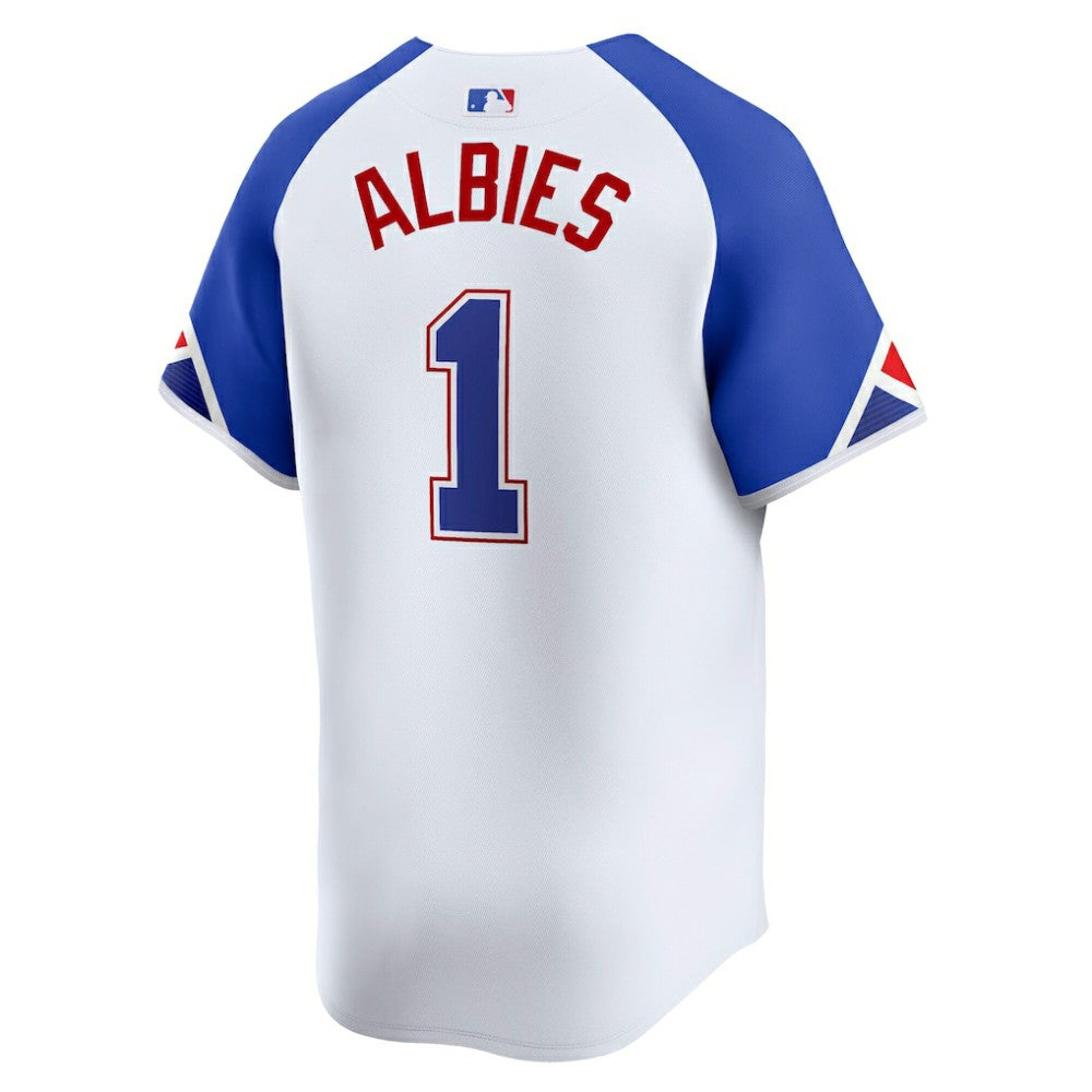 Ozzie Albies Atlanta Braves Nike City Connect Limited Jersey - White - Nike on Sale