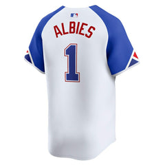 Ozzie Albies Atlanta Braves Nike City Connect Limited Jersey - White - Nike on Sale