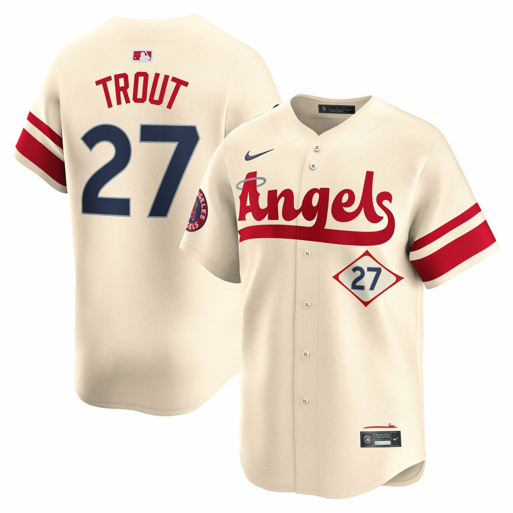 Mike Trout Los Angeles Angels Nike City Connect Limited Jersey - Natural - Nike Lifestyle