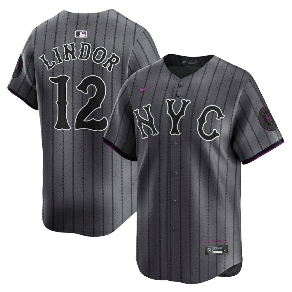Francisco Lindor New York Mets Nike City Connect Limited Jersey - Gray - Nike Sale