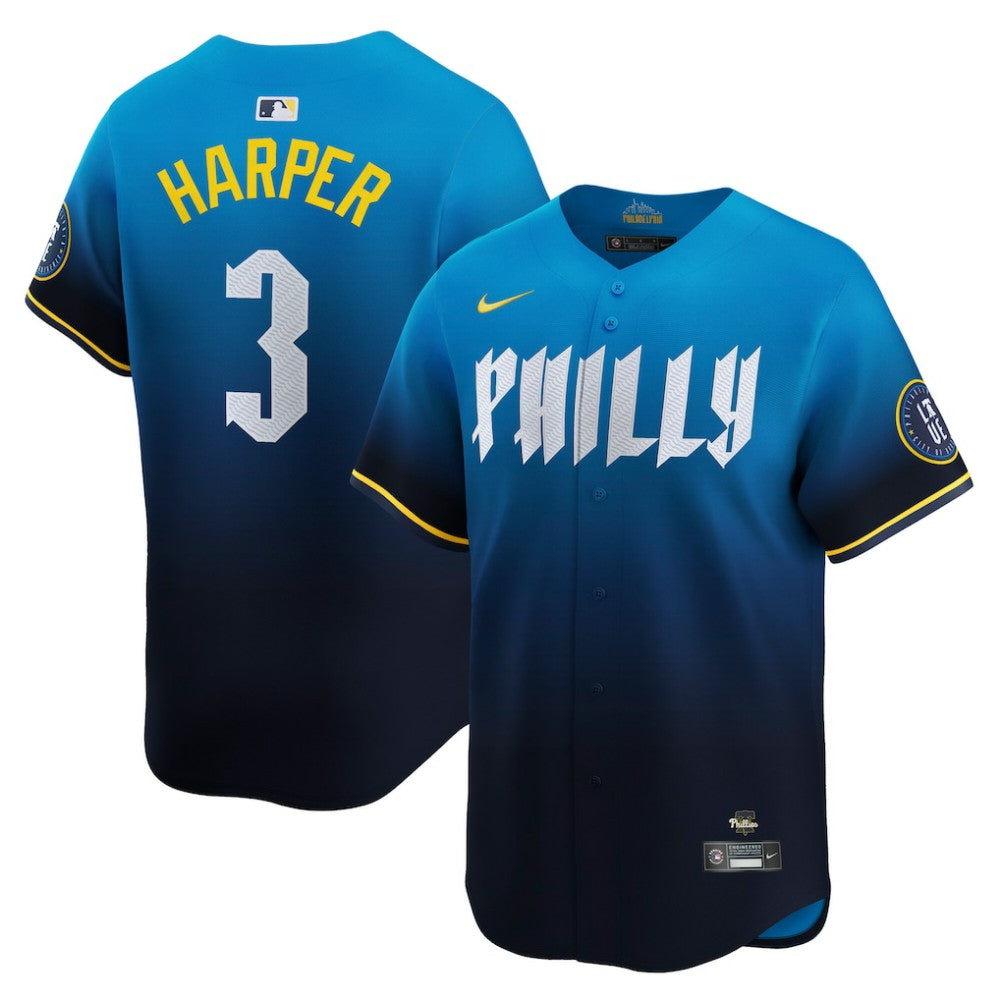 Bryce Harper Philadelphia Phillies Nike City Connect Limited Jersey - Blue - Nike Sale