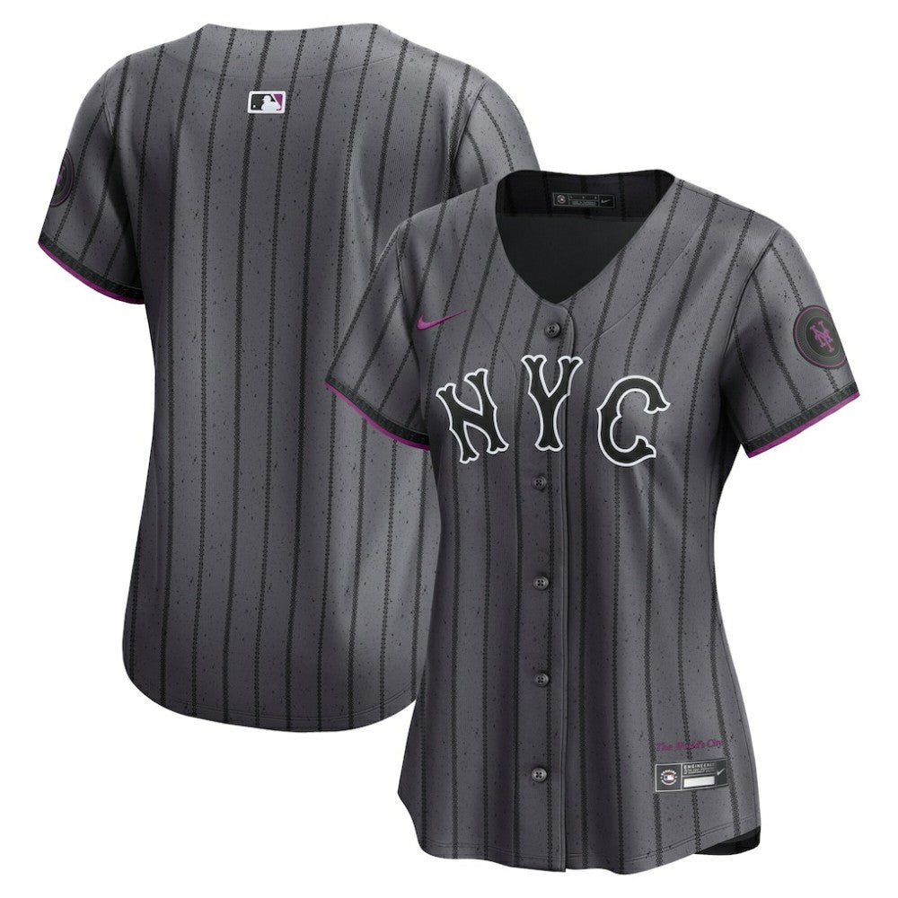 New York Mets Nike Women's City Connect Limited Jersey - Gray - Nike on Sale