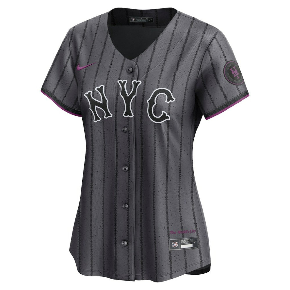 New York Mets Nike Women's City Connect Limited Jersey - Gray - Nike on Sale