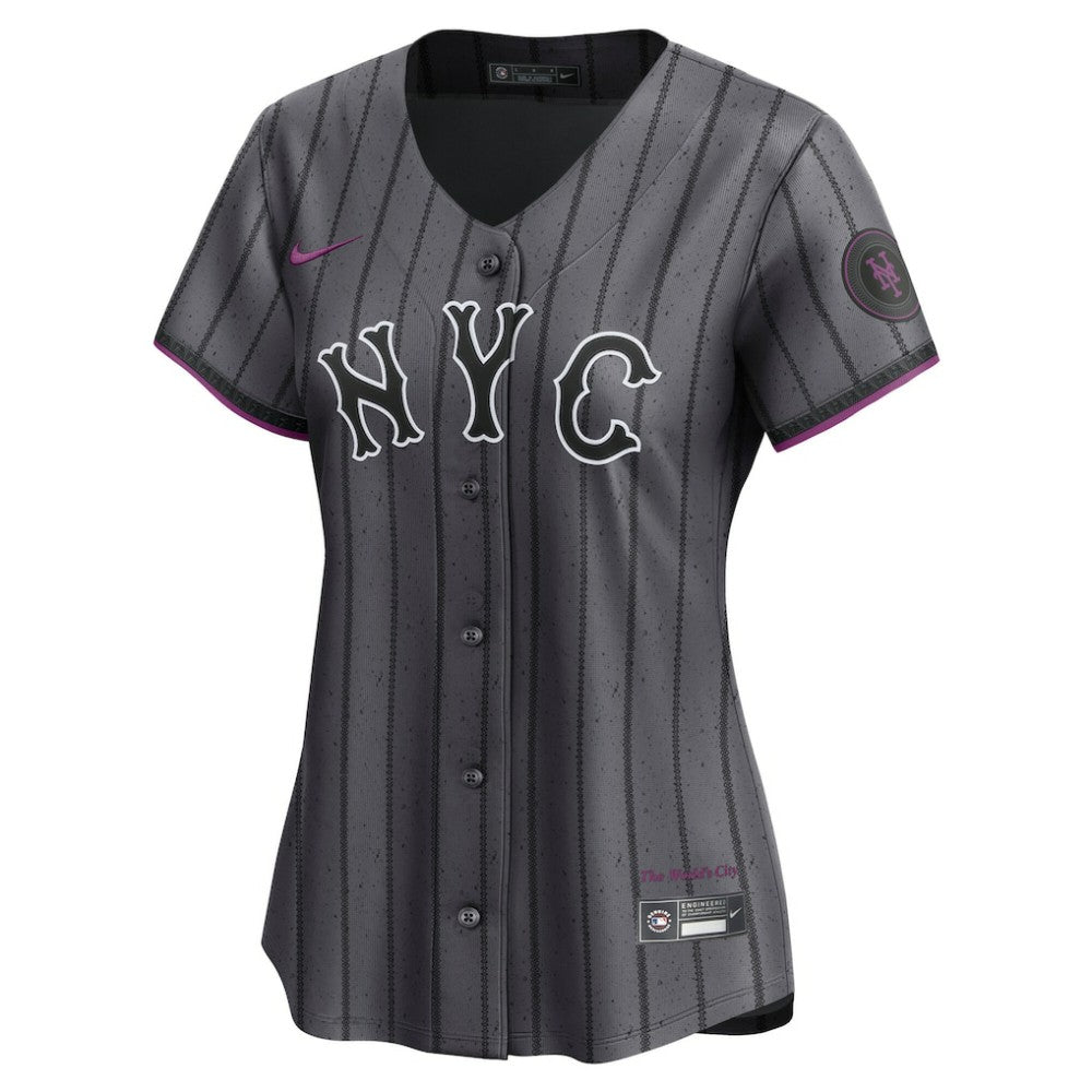 Francisco Lindor New York Mets Nike Women's City Connect Limited Jersey - Gray - Nike Online
