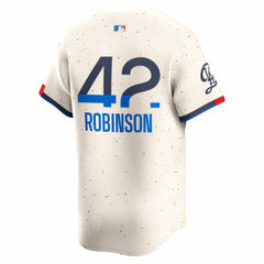 Jackie Robinson Los Angeles Dodgers Nike City Connect Limited Player Jersey - Cream - Nike Lifestyle