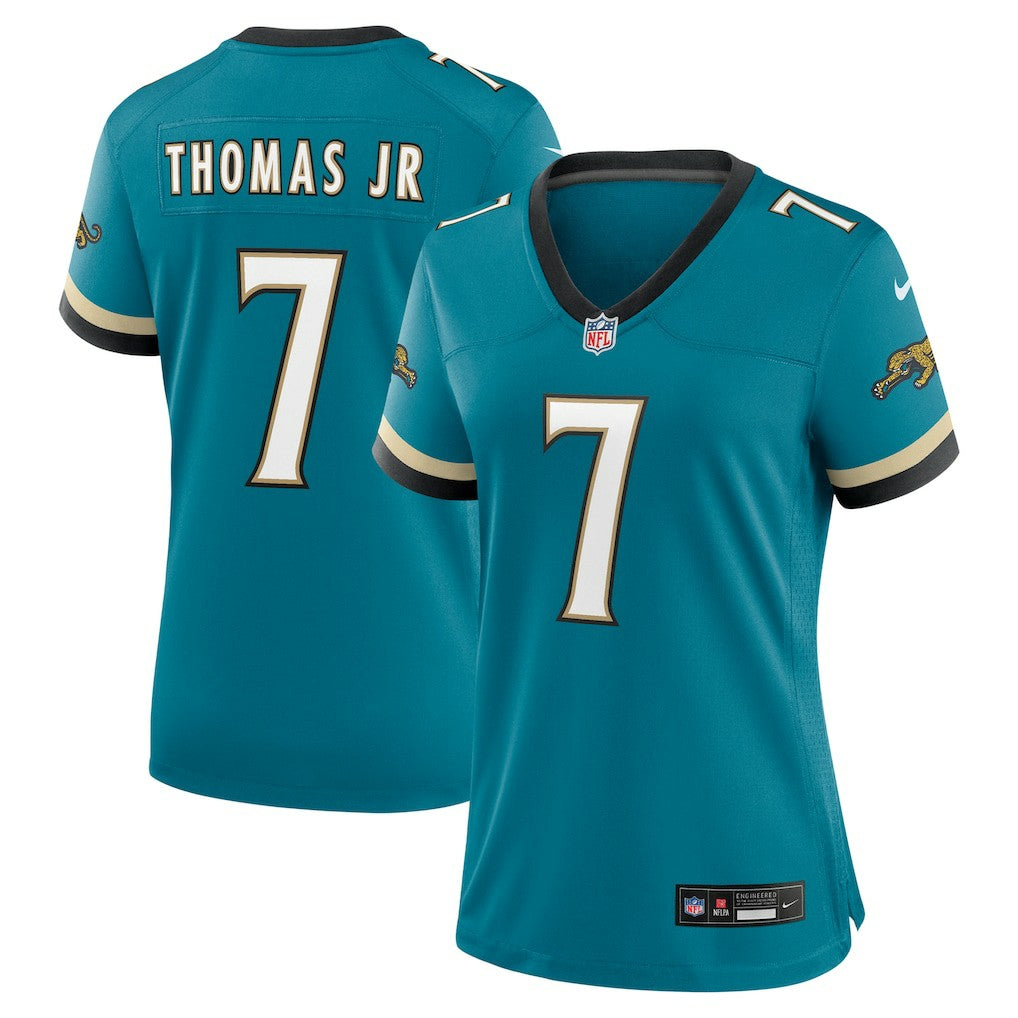 Nike Brian Thomas Jr. Jacksonville Jaguars Women's Prowler Throwback Game Jersey Teal