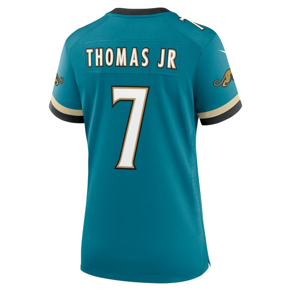 Nike Brian Thomas Jr. Jacksonville Jaguars Women's Prowler Throwback Game Jersey Teal