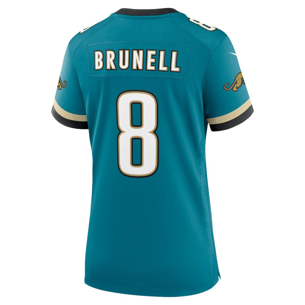 Nike Mark Brunell Jacksonville Jaguars Women's Prowler Throwback Retired Player Game Jersey Teal