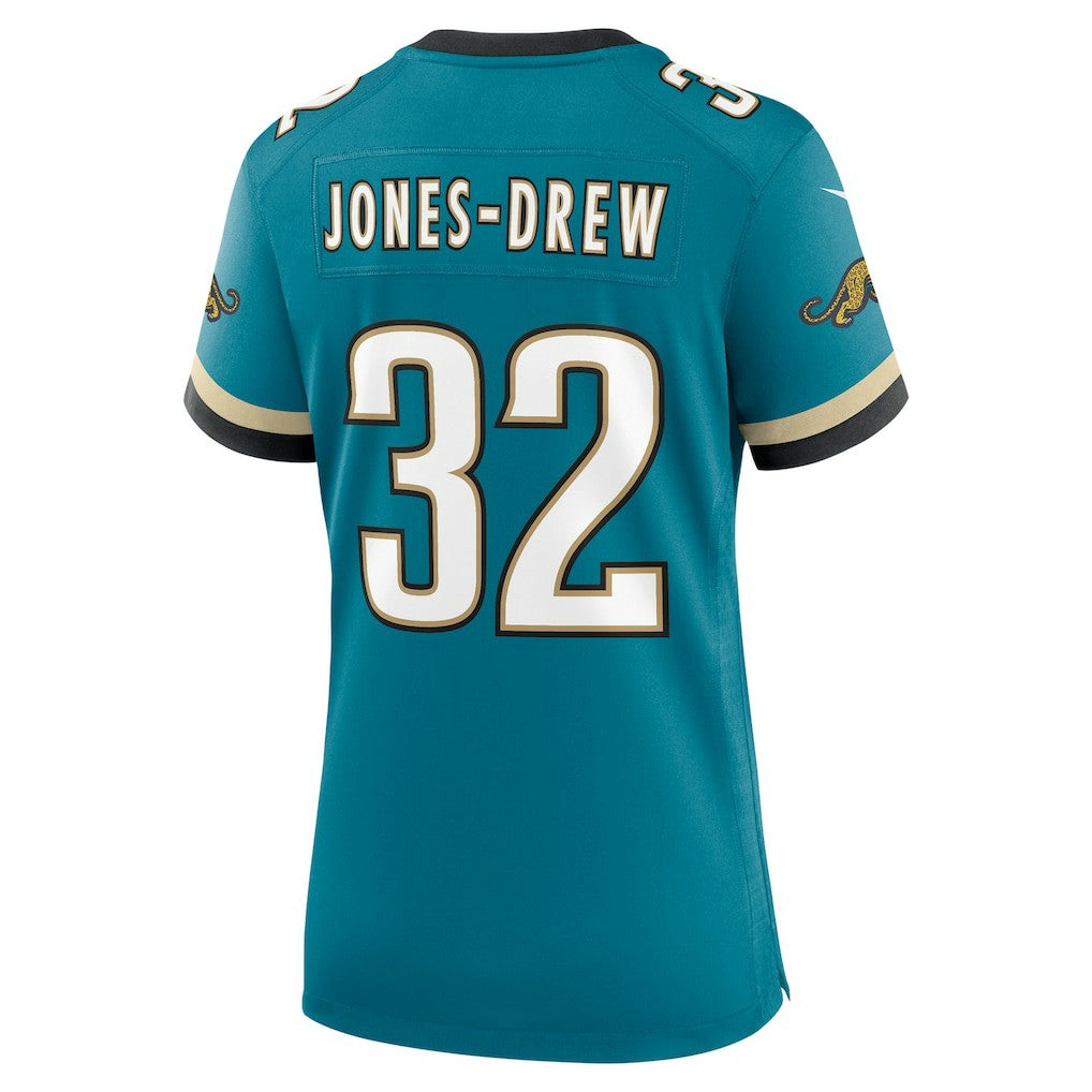 Nike Maurice Jones-Drew Jacksonville Jaguars Women's Prowler Throwback Retired Player Game Jersey Teal