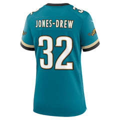 Nike Maurice Jones-Drew Jacksonville Jaguars Women's Prowler Throwback Retired Player Game Jersey Teal