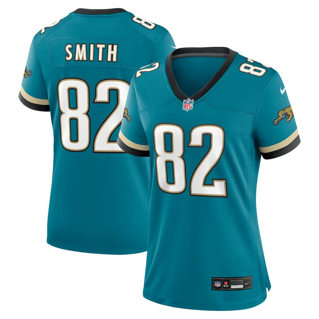 Nike Jimmy Smith Jacksonville Jaguars Women's Prowler Throwback Retired Player Game Jersey Teal