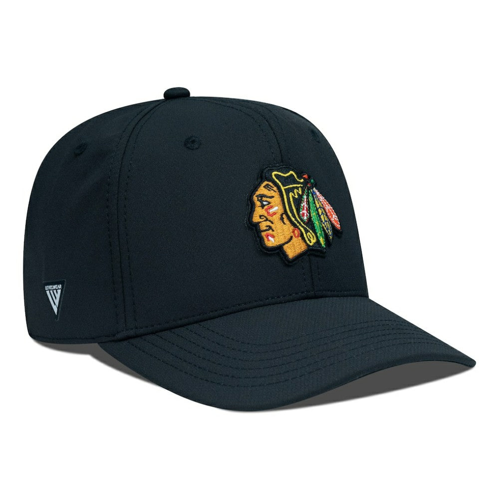 Chicago Blackhawks Levelwear Rise Flex Hat - Black - NHL 201957934
