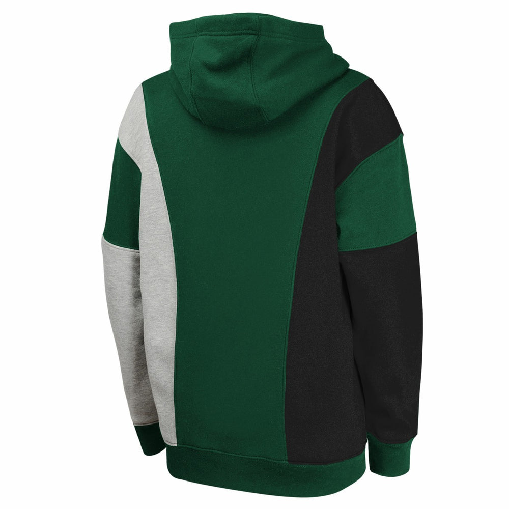 Milwaukee Bucks Youth Ace In the Hole Pullover Hoodie Hunter Green