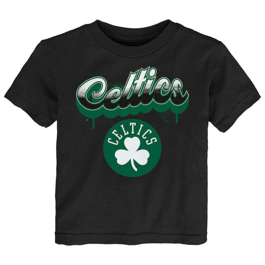 Boston Celtics Youth Bubbly Script T-Shirt Black