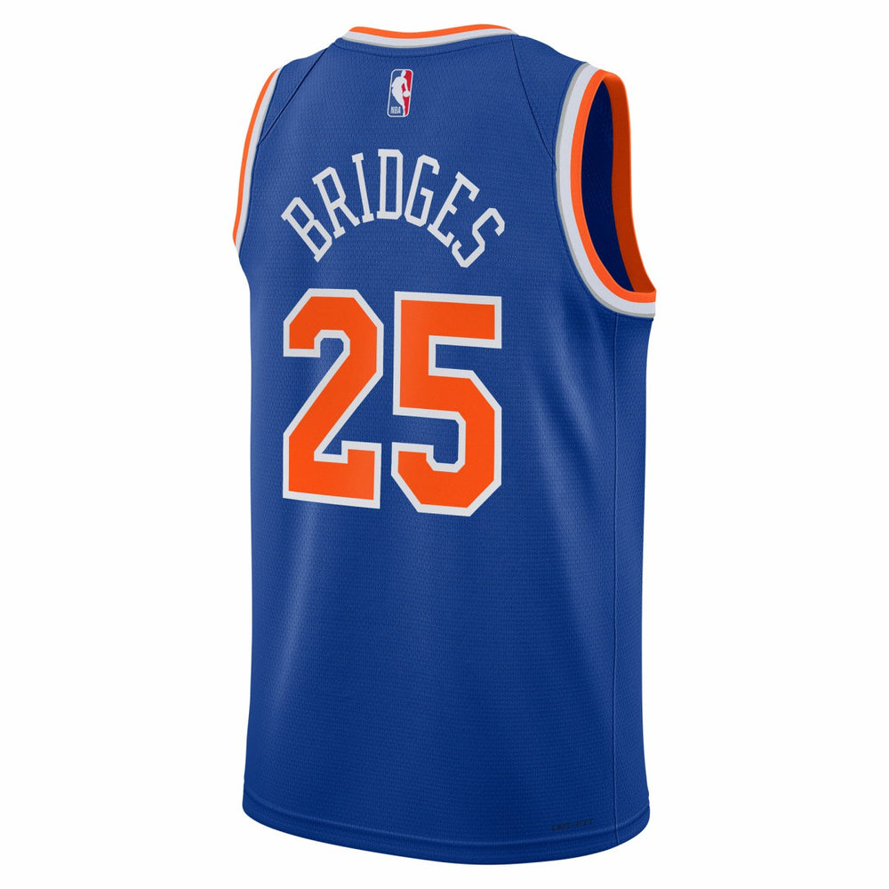Mikal Bridges New York Knicks Youth Swingman Jersey Icon Edition Blue | Nike outlet