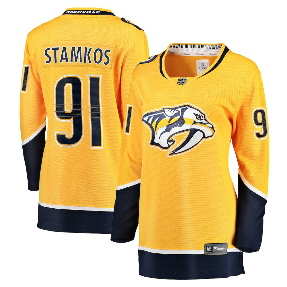 Steven Stamkos Nashville Predators Fanatics Women's Home Premier Breakaway Player Jersey Breakaway Jersey - Gold - NHL 201959778