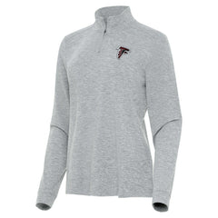 Atlanta Falcons Antigua Women's Mentor Quarter-Zip Jacket Heather Gray