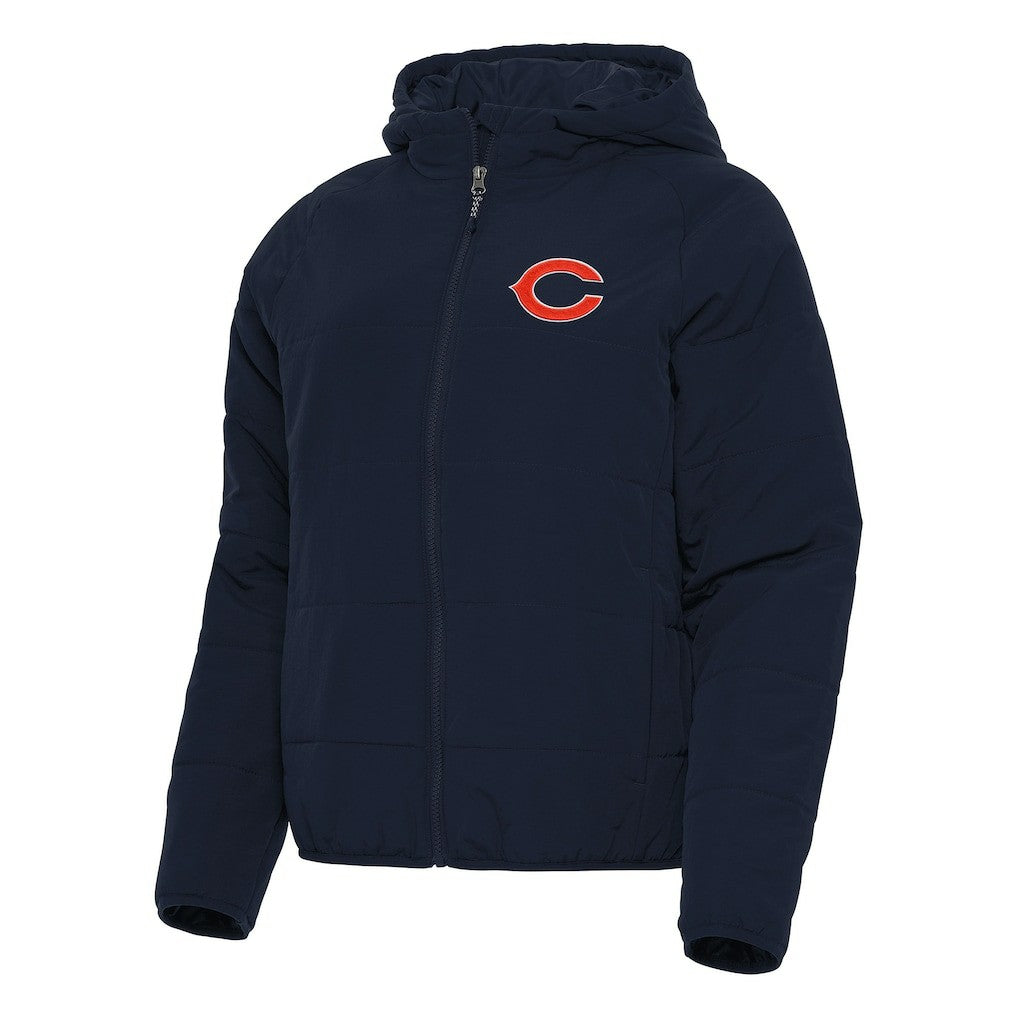 Chicago Bears Antigua Women's Universe Full-Zip Hoodie Jacket Navy