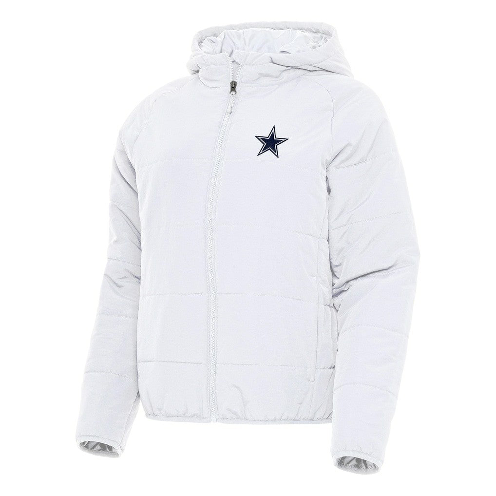 Dallas Cowboys Antigua Women's Universe Full-Zip Hoodie Jacket White