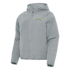 Los Angeles Chargers Antigua Women's Universe Full-Zip Hoodie Jacket Gray
