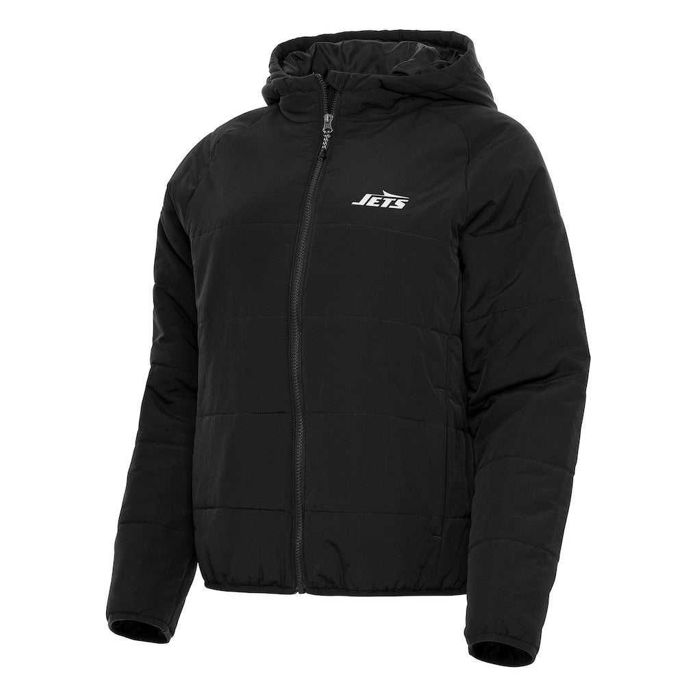 New York Jets Antigua Women's Universe Full-Zip Hoodie Jacket Black