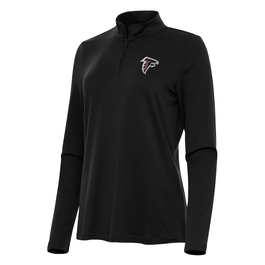 Atlanta Falcons Antigua Women's Reprocess Quarter-Zip Top Black